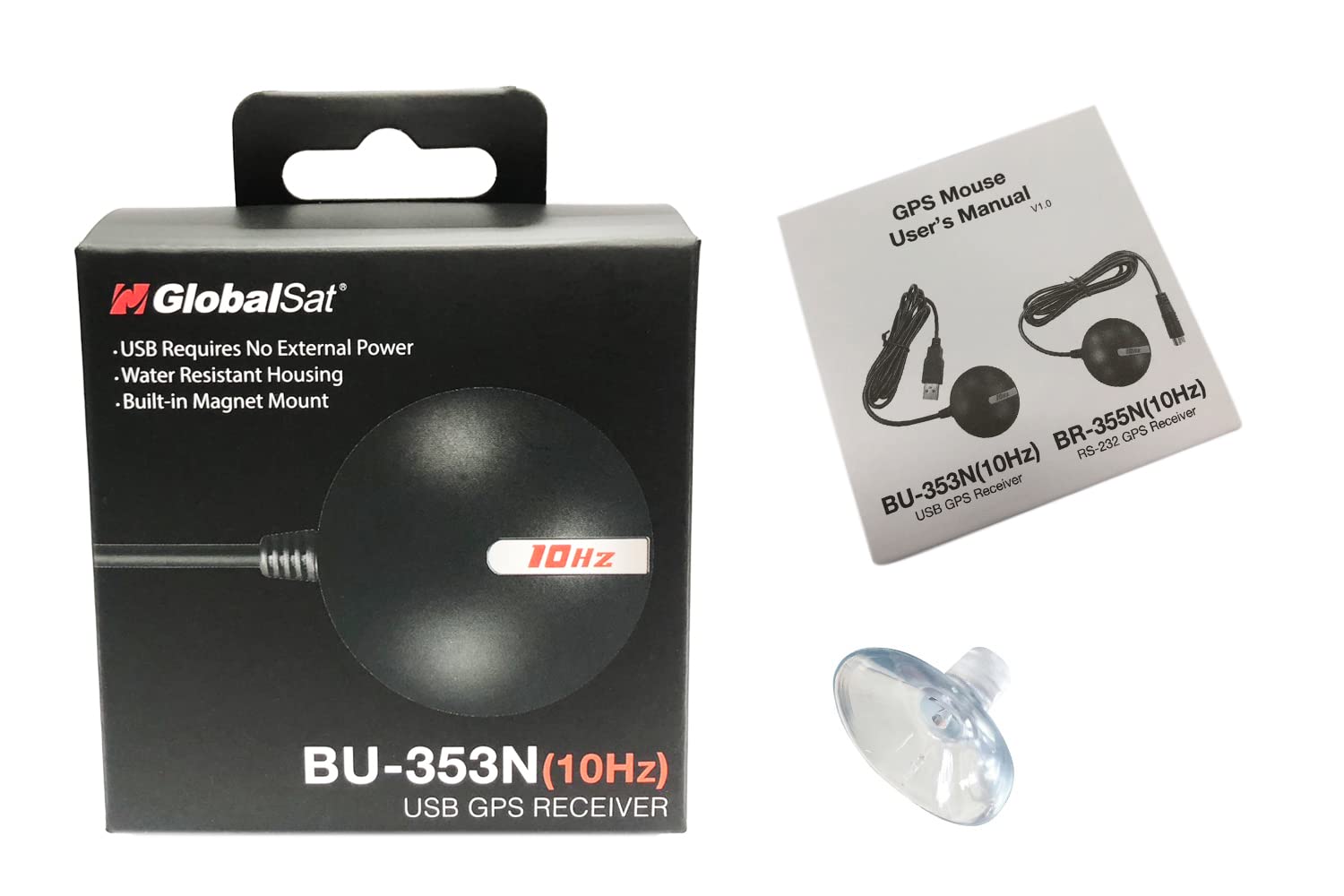 Amazon.com: GlobalSat BU-353N-10Hz USB GPS Receiver, Black, Made