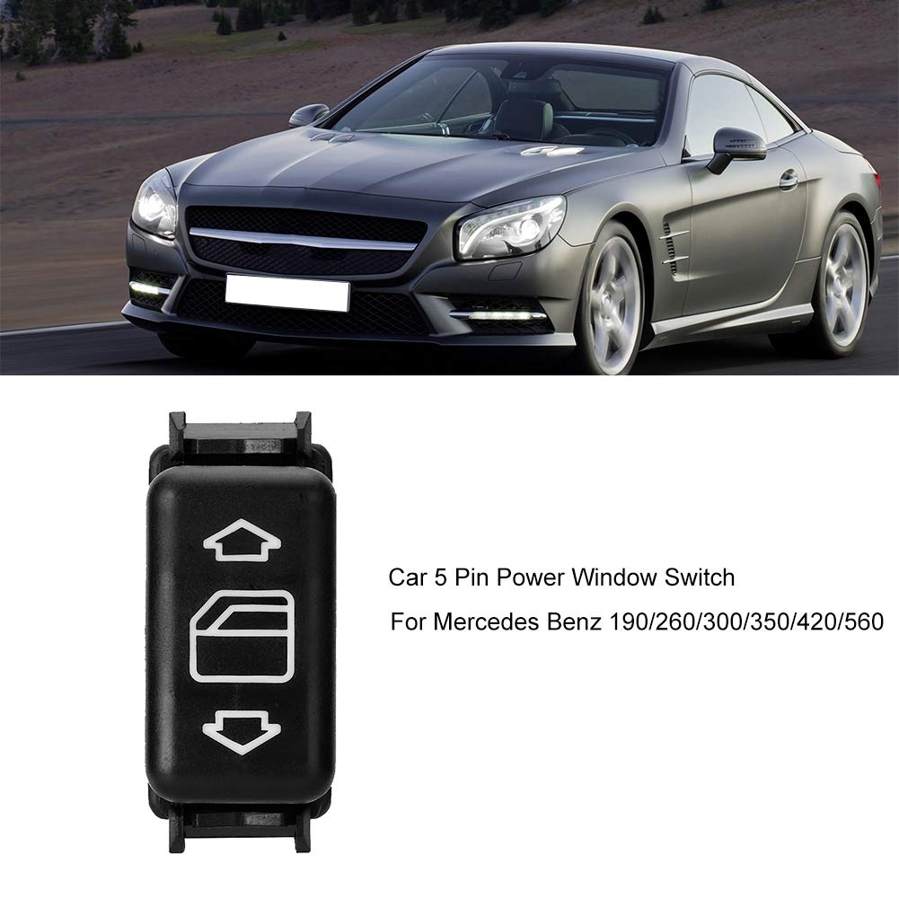 1248204610kz + Hlyjoon 1248204610KZ Interruttore di controllo alzacristalli per auto 1248204610 Interruttore singolo elettrico automatico Interruttore di controllo Pulsante per 190 260 300 350 420 560