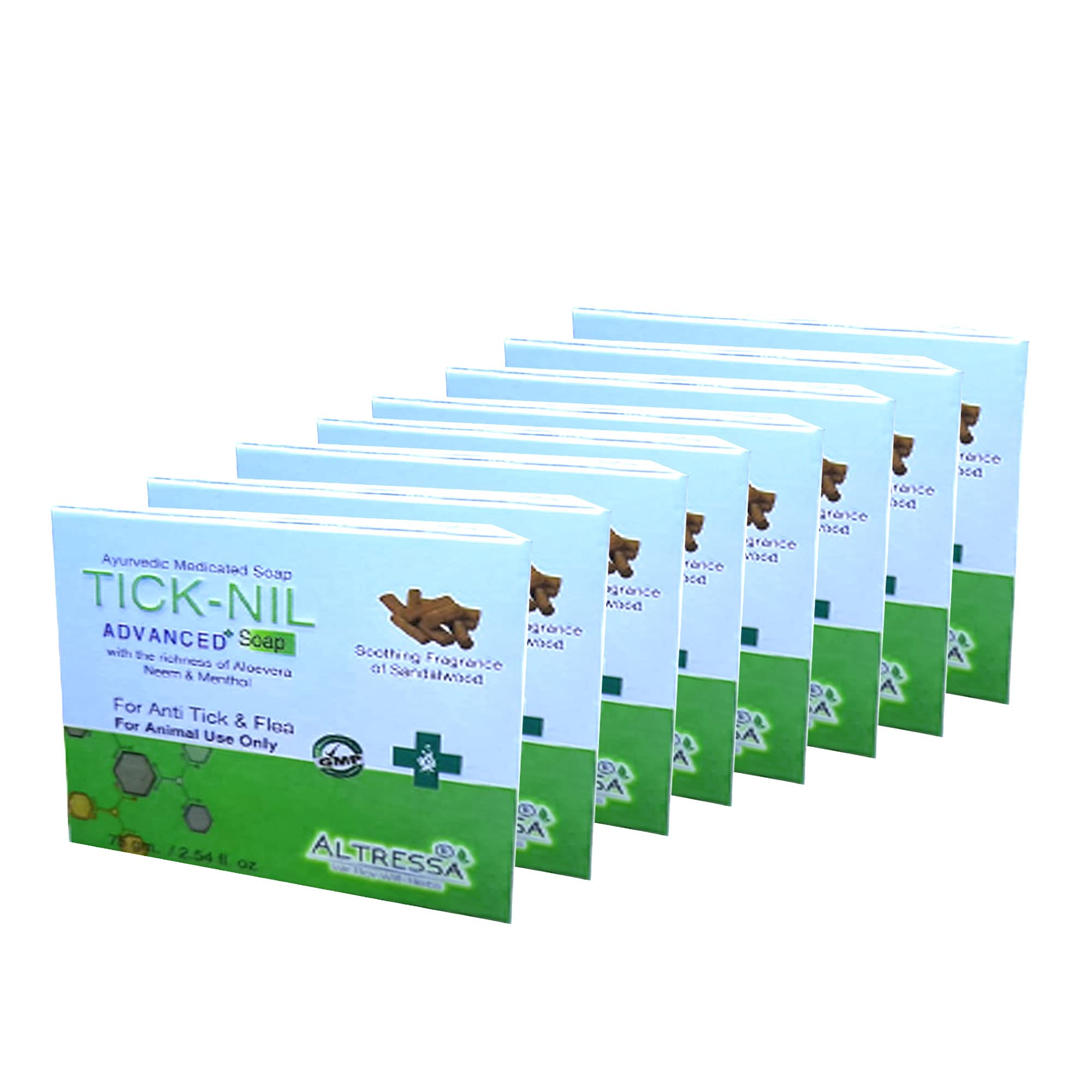 Dog Naturalis Ayurvedic Medicated Tick-Nil Advanced Dog Soap with The Richess of Alovera Neem & Menthol for Anti Tick & Flea 75 GMS (Soothing Fragrance of Sandawood, Pack of 8) (B09B56BV6V) Amazon Price History, Amazon Price Tracker