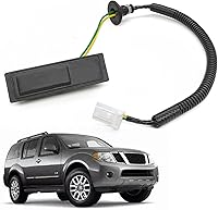 Vista 9 de Botón de escotilla de liberación de cerradura de puerta trasera Compatible con interruptor de botón de liberación de escotilla HDL exterior montaje