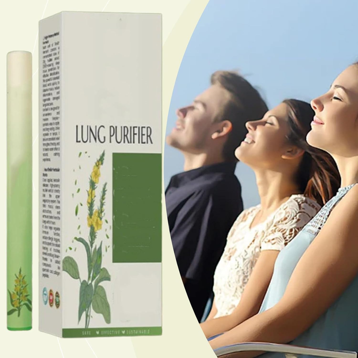 Timilks Herbaair Mulleins Purificatore polmonare, purificatore polmonare Timilk-Herbaair, estratto di foglie di verbasco per polmoni, inalatore di erbe per la pulizia dei polmoni (2)