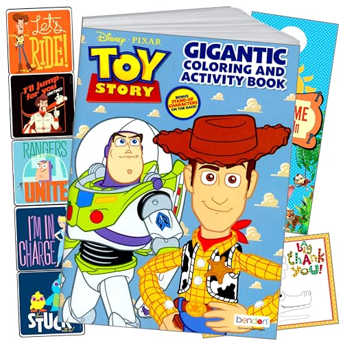 Bendon Toy Story Coloring Book and Stickers Activity Set Includes Coloring Pages Sticker Set and More