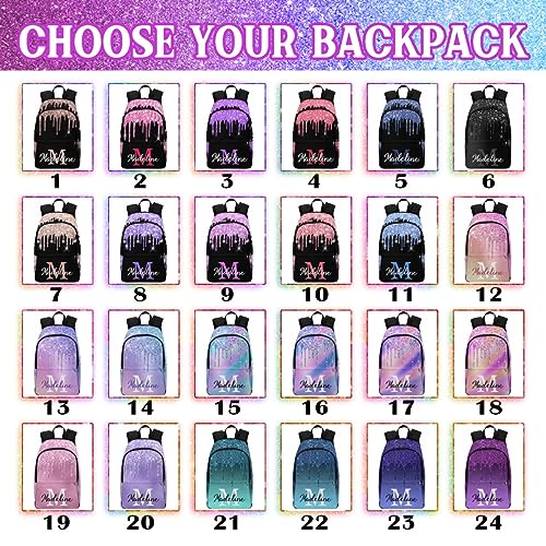 MyPupSocks Customized Backpacks for Teen Girls Personalized School Bags Backpack and Lunch Bag for Girls2