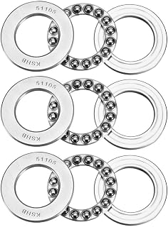 uxcell 51105 Thrust Ball Bearings 25mm x 42mm x 11mm Chrome Steel ABEC3 Single Row Roller 3pcs