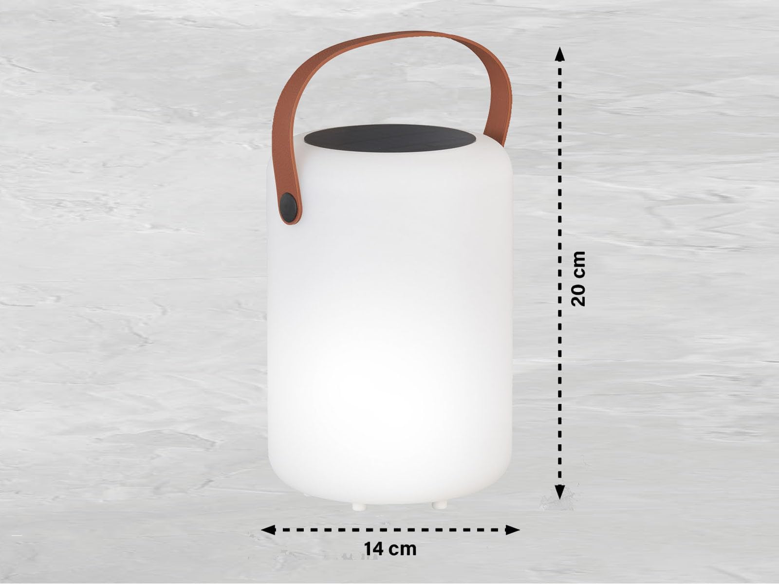 2er SET Outdoor Solar Tischleuchten mit Fernbedienung & RGB LED - 20cm