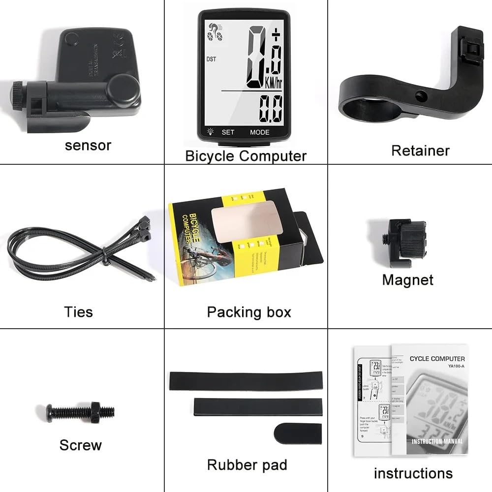 Contachilometri Bici Computer da bicicletta wireless Touch Screen Mountain bike Tachimetro Sensore di cadenza Accessori bici