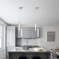Vista 69 de Kitchen Island Lighting Modern Light Fixture Kitchen Island Pendant Light Dimmable LED Chrome Mini Pendant Lighting Dinning Room Living Room Chrome