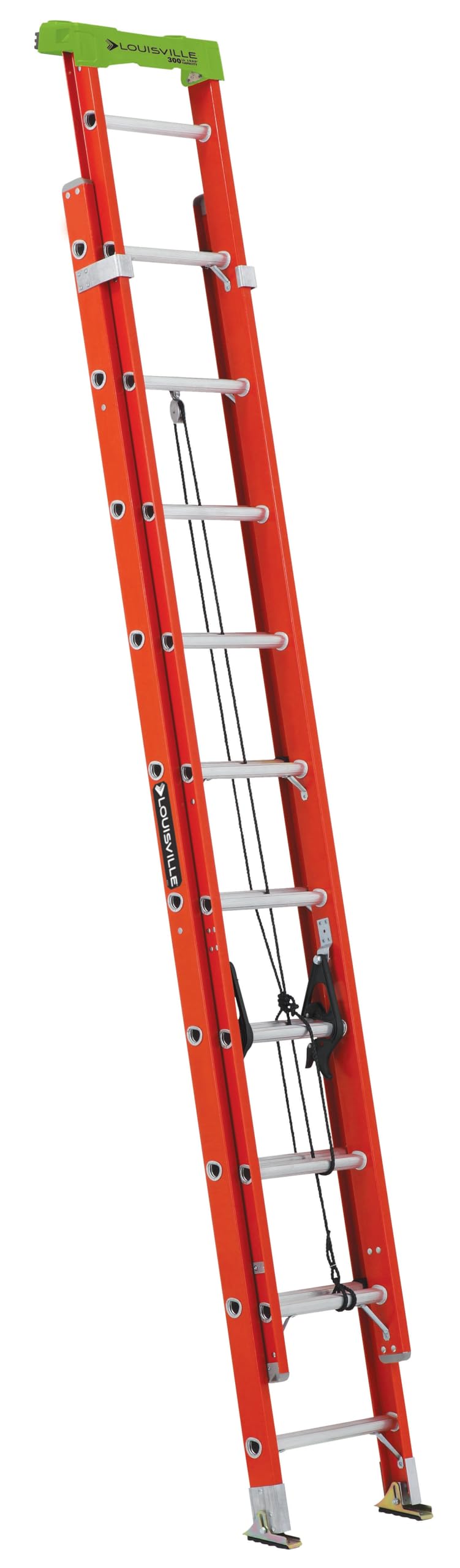 Louisville Ladder 20-Foot Fiberglass Extension Ladder, 300-Pound Load Capacity, Type IA