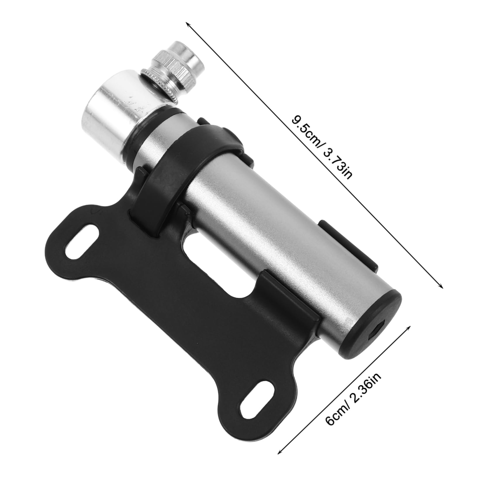 Abaodam Portable Handheld Bike Pump Lightweight Aluminum Mini Electric Pump for Bike Tires Frame-Mounted Universal Valve Cycling Accessory