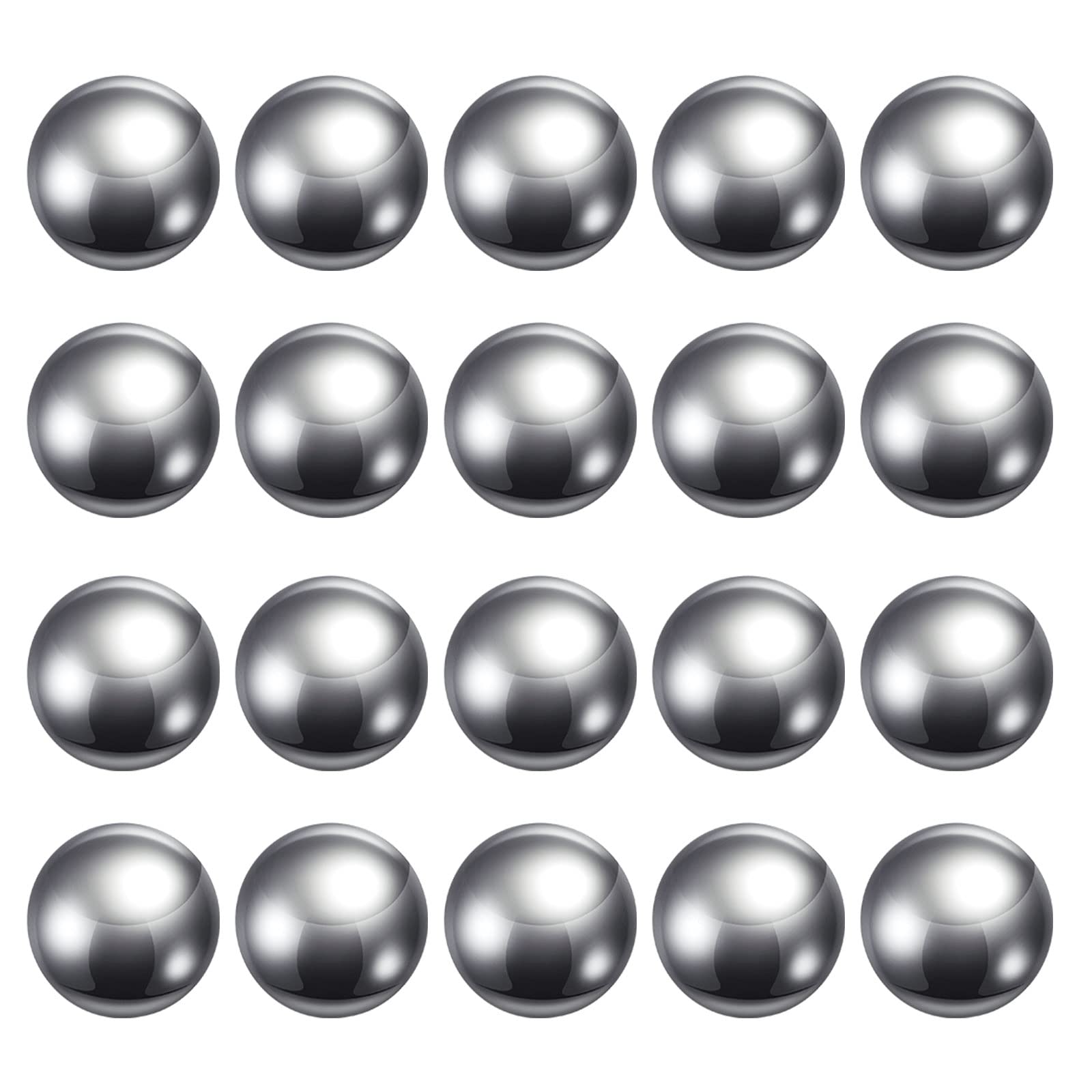sourcing map 50uds 19mm Carbono Acero Rodamientos Bolas Precisión Pulido