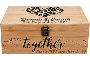 Personalized Keepsake: Custom Wedding Marriage Certificate and Memory Storage Box