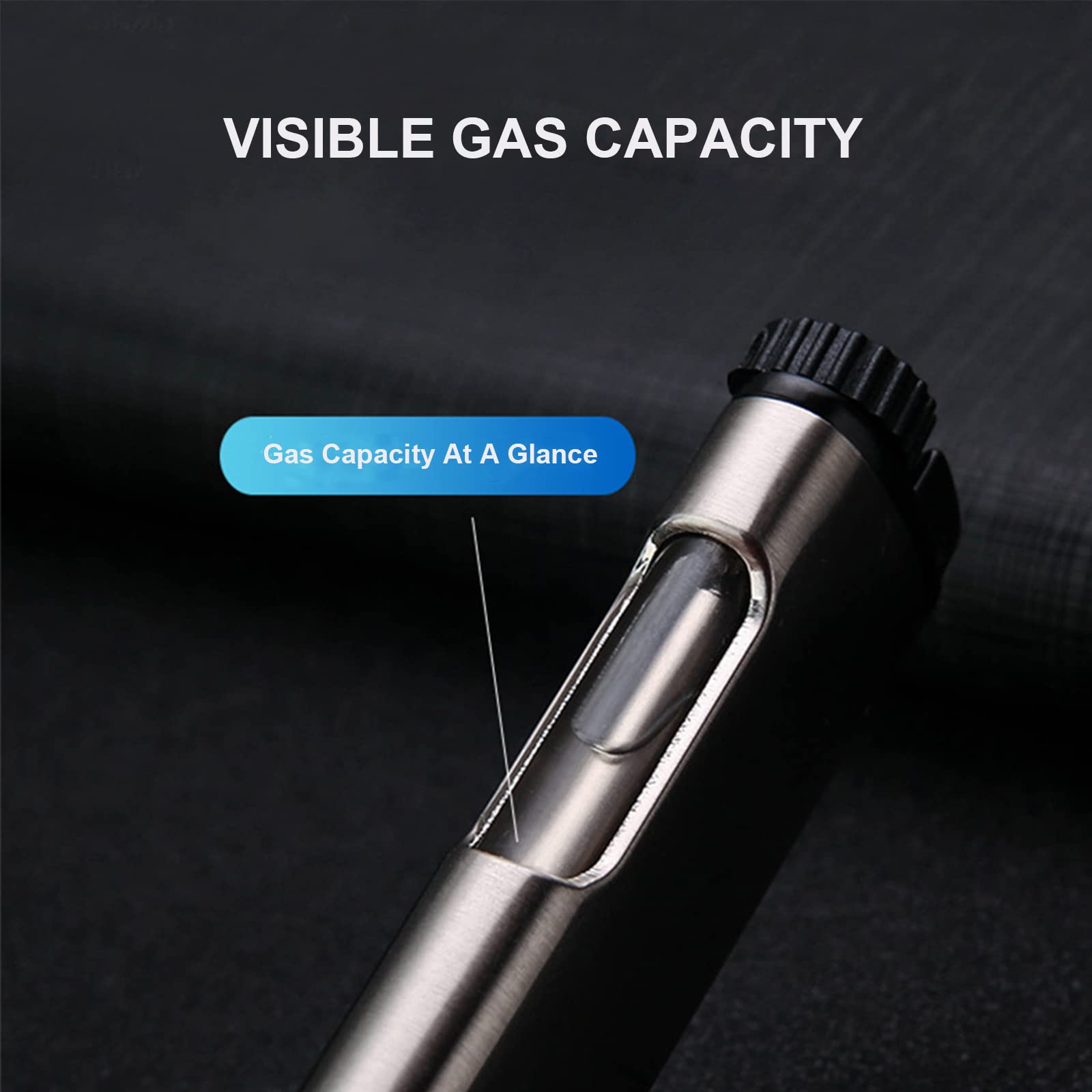 Briquet Droit Coupe-Vent Jet Simple Flamme Briquet Extérieur Portable Briquet Gonflable Cadeau de Fumer Flamme Réglable Collection Hommes