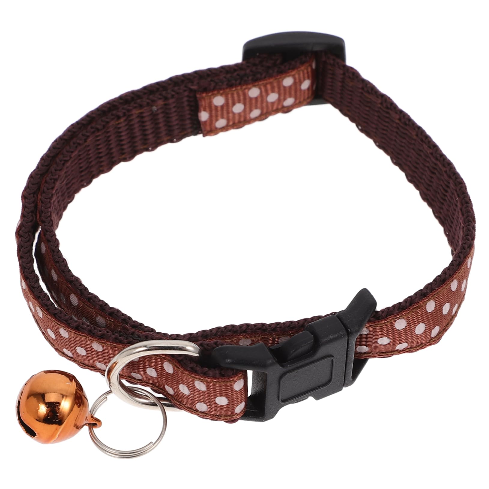NOLITOY Jingle Bell Dog Collar with Dots Pet Collar for Cats Lightweight Adjustable Length