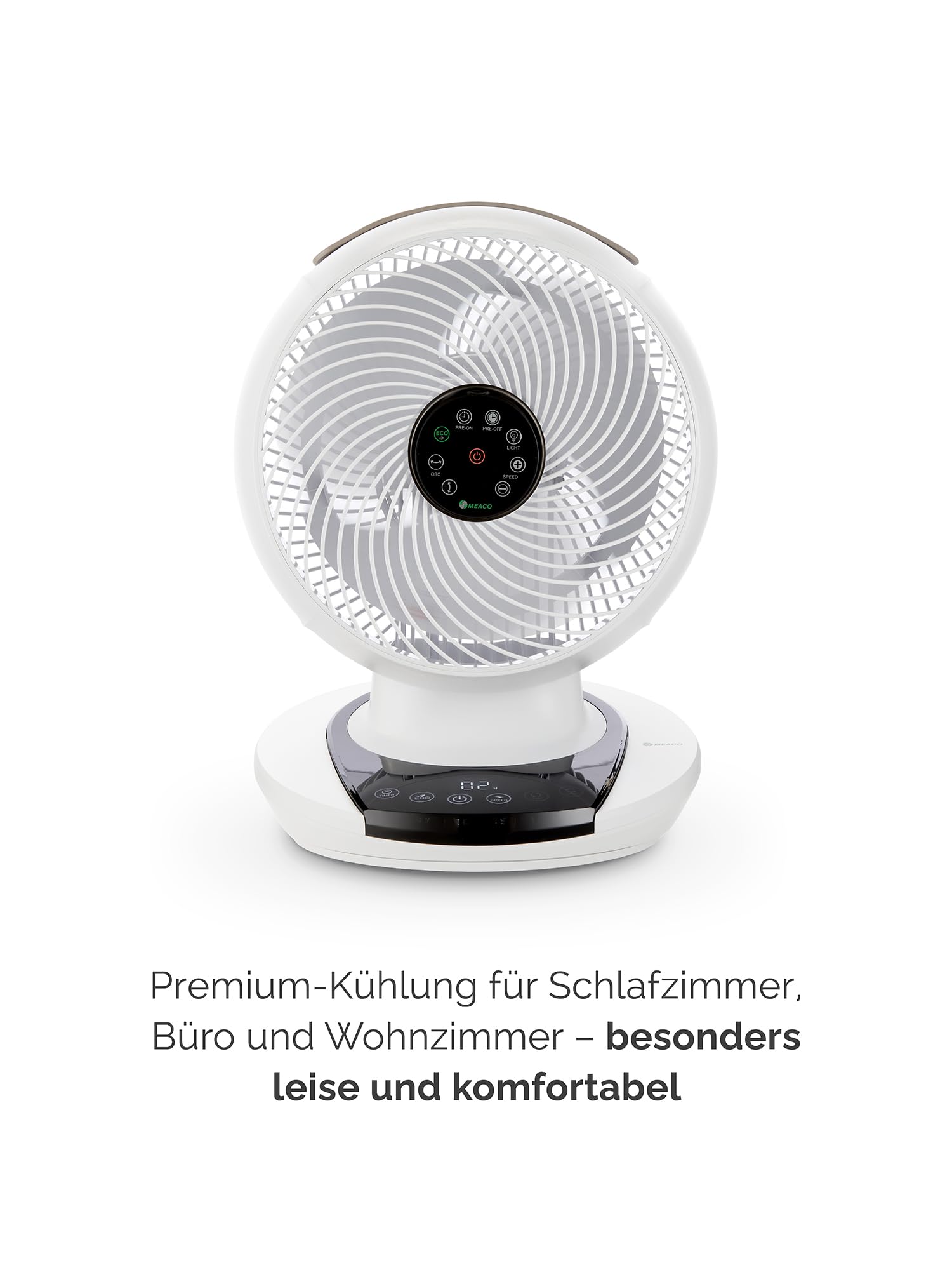 MEACO MeacoFan 1056 Ventilator inklusive Tasche – Leistungsstarker, energieeffizienter, energiesparender, leiser, kühlender Tischventilator fürs Schlafzimmer, Zuhause und Büro…