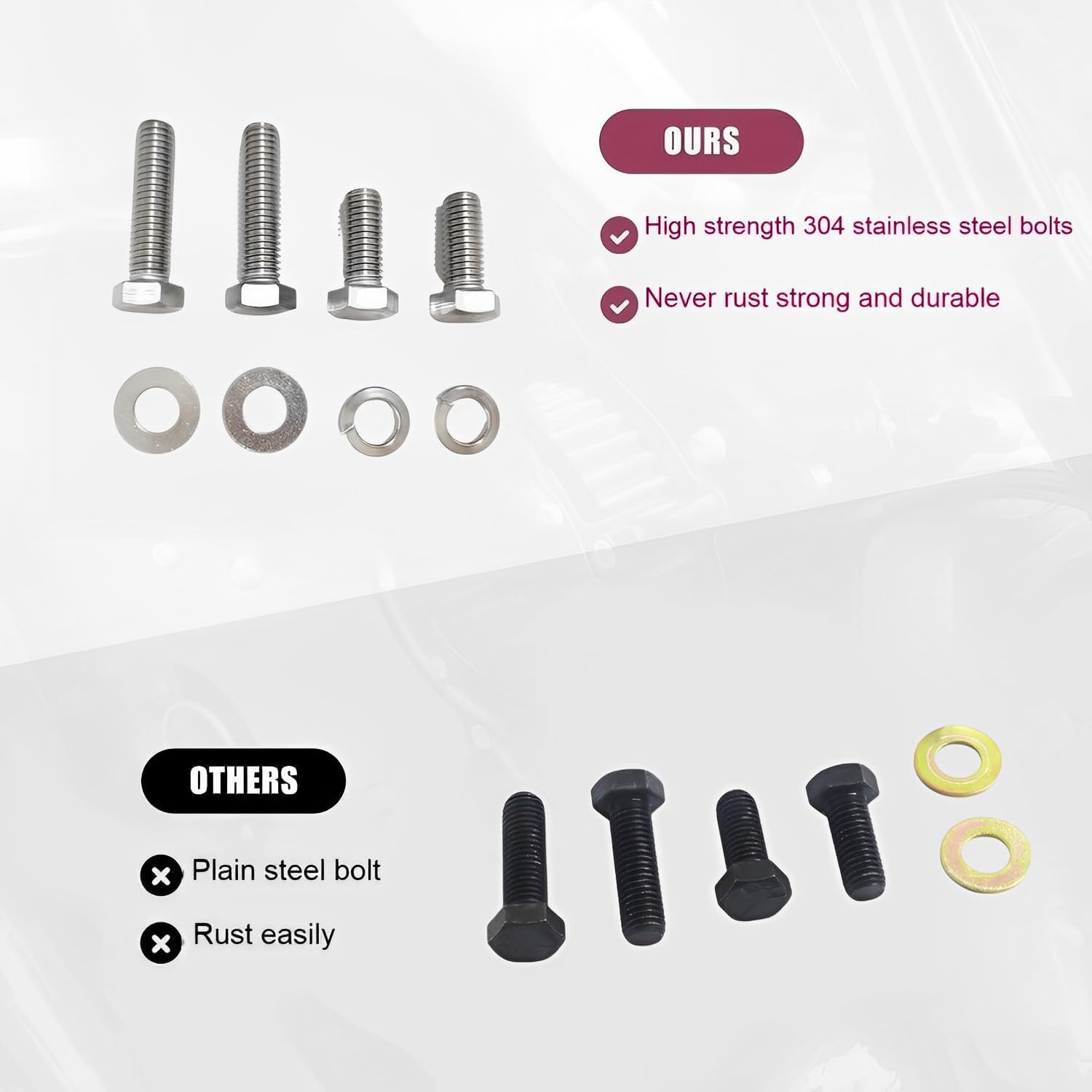 1 Inch Lowering Kit for 2009-2025 Harley Touring, Street Glide, Electra Glide, Road Glide, Road King, Ultra Limited, Special CVO (1" Lowering Link Kit-Black)