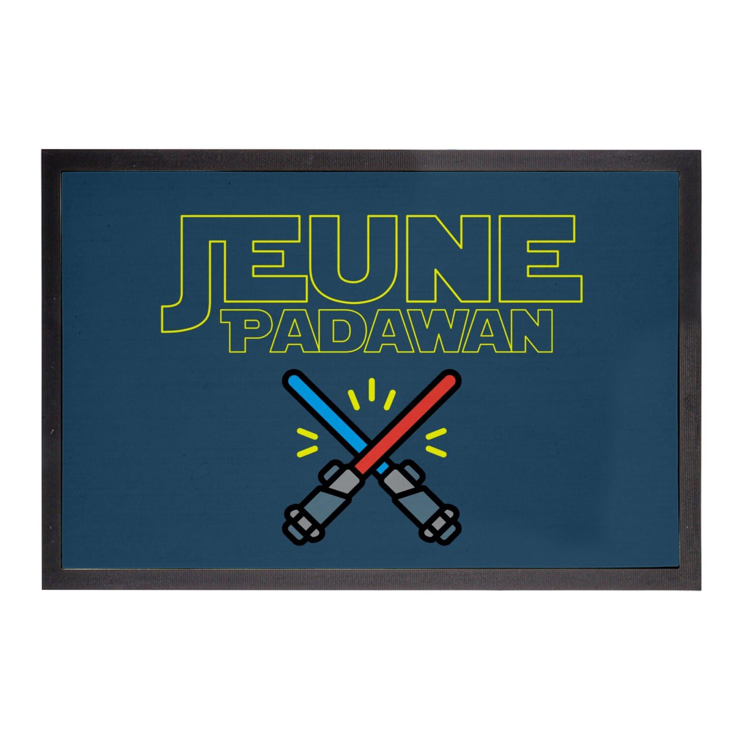 Paillasson Bleu Padawan fini les sols sales tapis entrée anti poussière