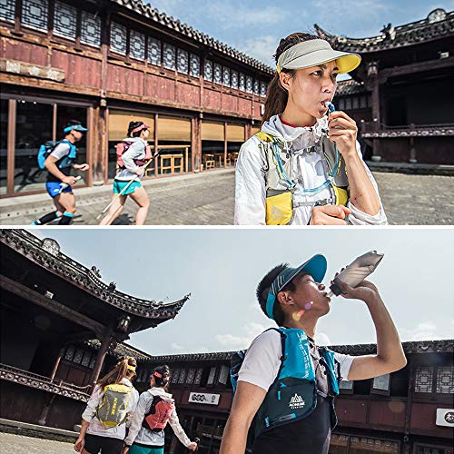 Visor Cap, Andoer Novo chapéu protetor solar ajustável masculino e feminino com aba larga à prova de