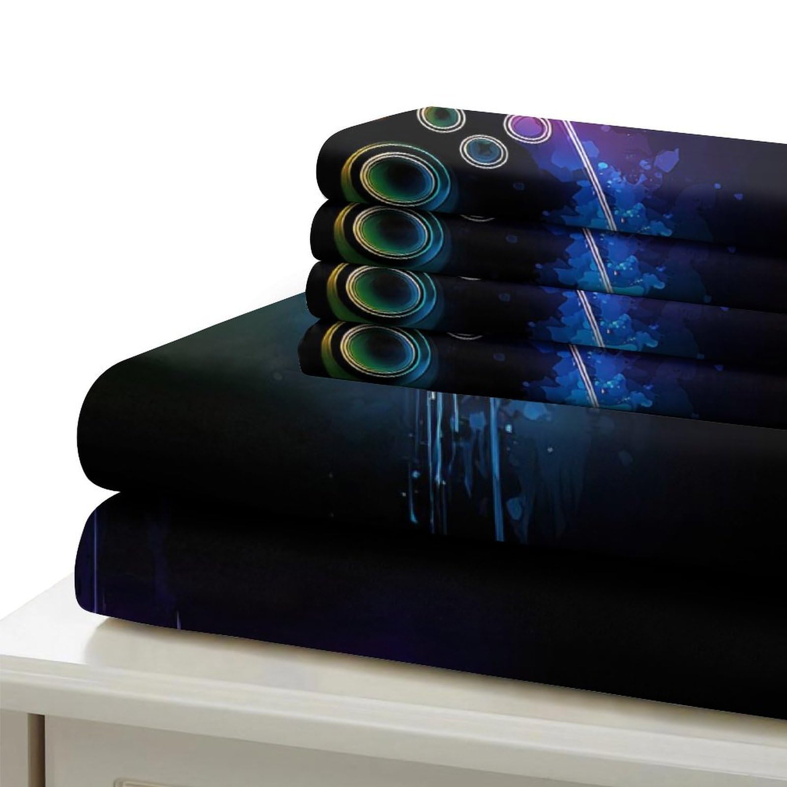 Funda Nórdica Microfibra 3D Impreso Mando Gaming, Decoración Dormitorio Juvenil, Juego de Cama para Adolescentes Adultos, Suave Transpirable Super King（260x220cm）