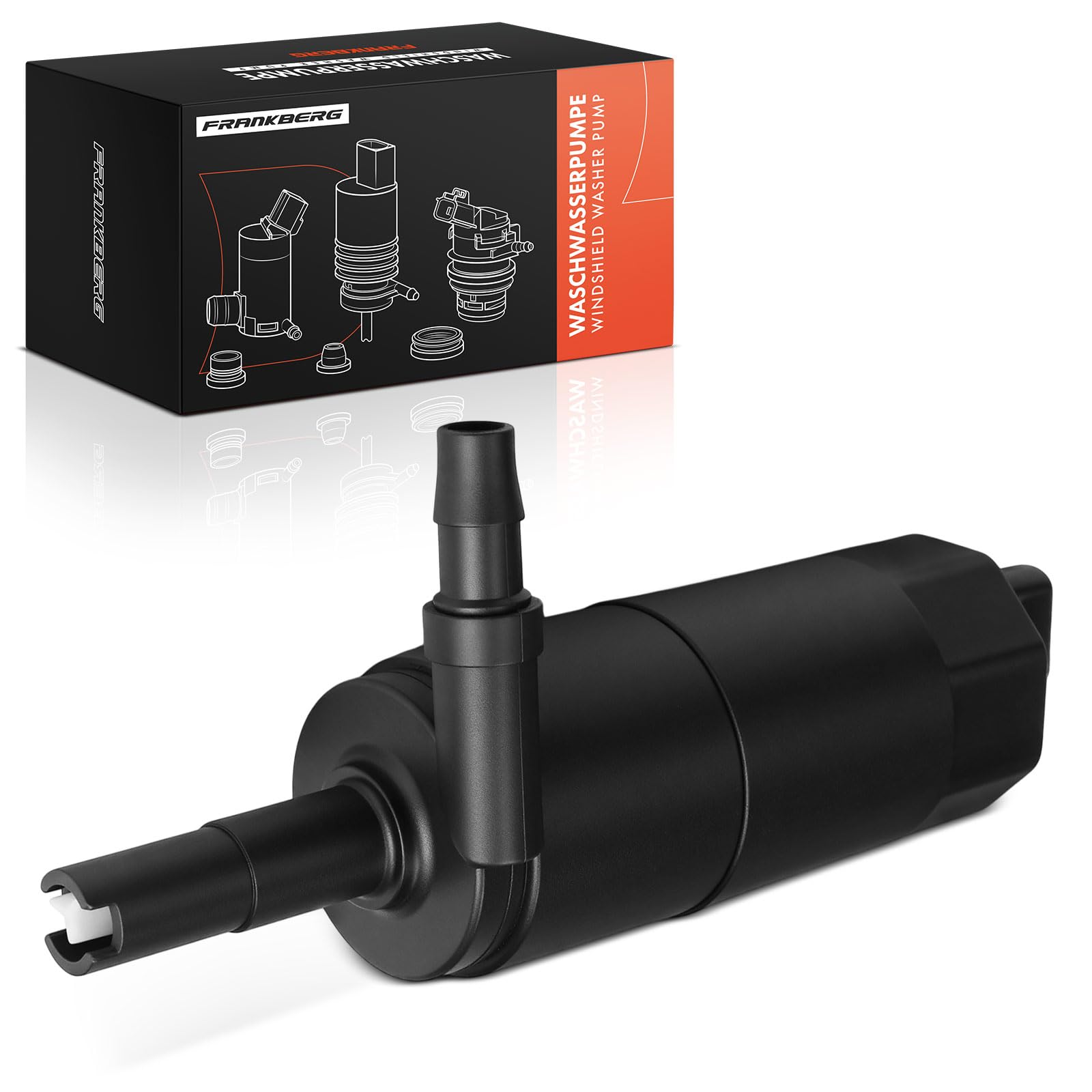 Frankberg Pompe d'eau de nettoyage nettoyage des vitres Avant 4-Pôles Compatible avec 207 WD WA WC WK C3 II SC 307 3E 3B 3H C3 I FC FN C2 JM Remplacer# 9641086680