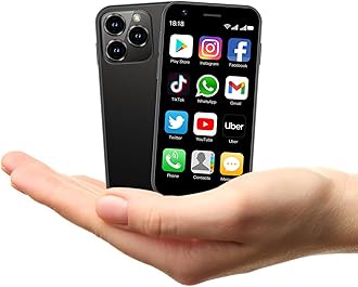 Mini Phone XS15 3.0inch Small Smartphone,2G+16G,Android 8.1 Super Cute Phone,Cute Palm Child Smartphone,Dual SIM,HD Cameras,Face ID,Gift for Kid