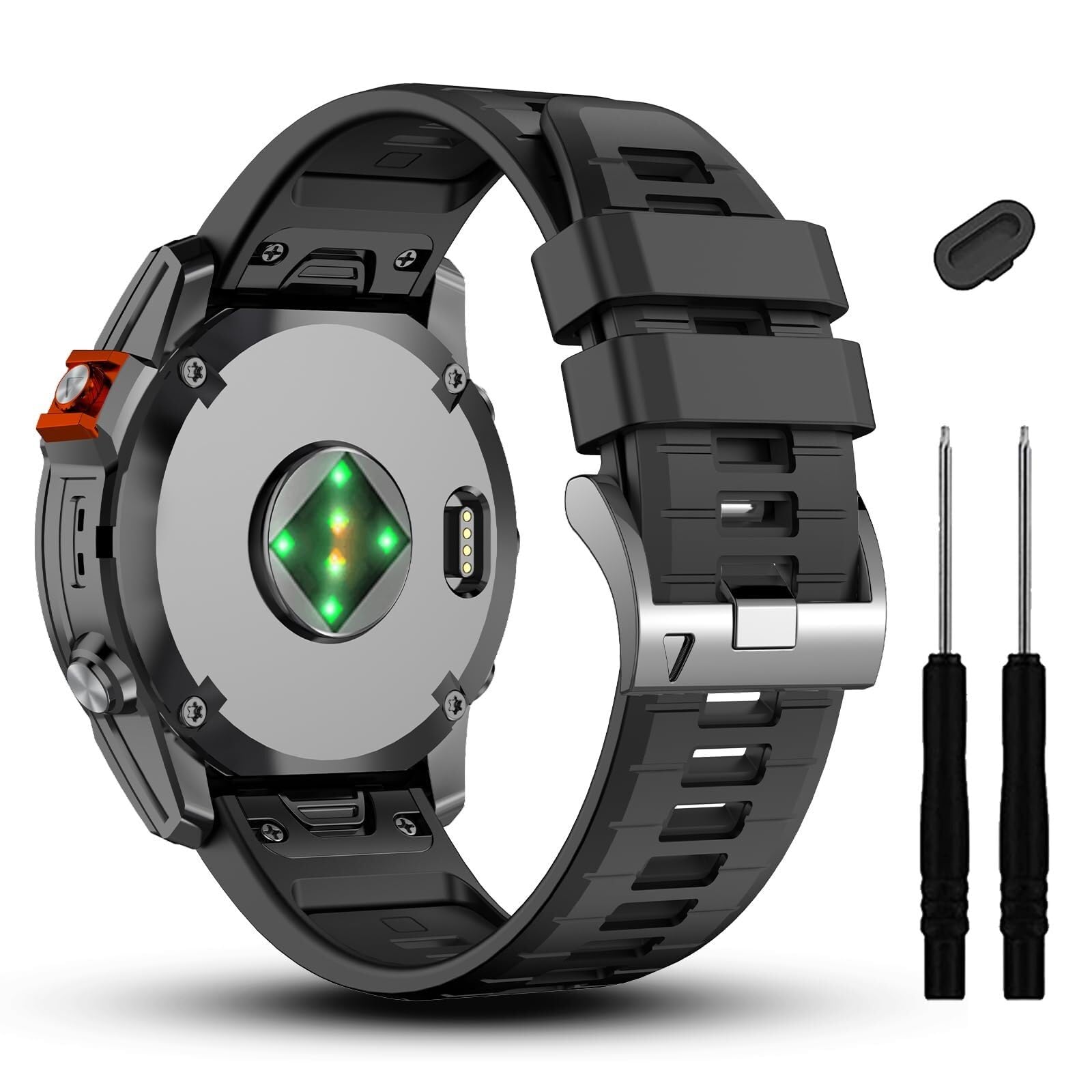 20mm kompatybilny z paskiem do zegarka Garmin Fenix ​​7S 7S Pro 6S 6S Pro 5S 5S Plus, miękkie silikonowe paski do zegarka Approach S70 42mm/instynkt 2S/Descent Mk2s Smartwatch