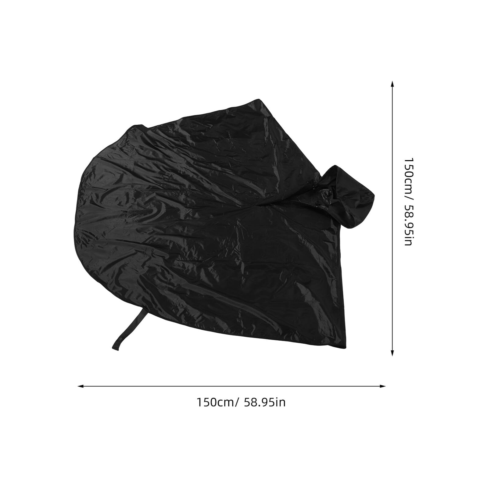 VILLCASE Poncho para Silla de Ruedas sin Capucha Cierre de Contacto Cobertura Total hasta Reposapiés Material Resistente y Adaptable Ropa para Movilidad y Uso Exterior