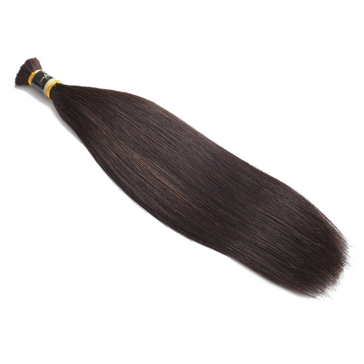 100% Remy Echthaar Rohhaar Schnitthaar Human Hair Bulk Ohne Schuss 100gram/piece Dunkelbraun 2# 20inch/50cm