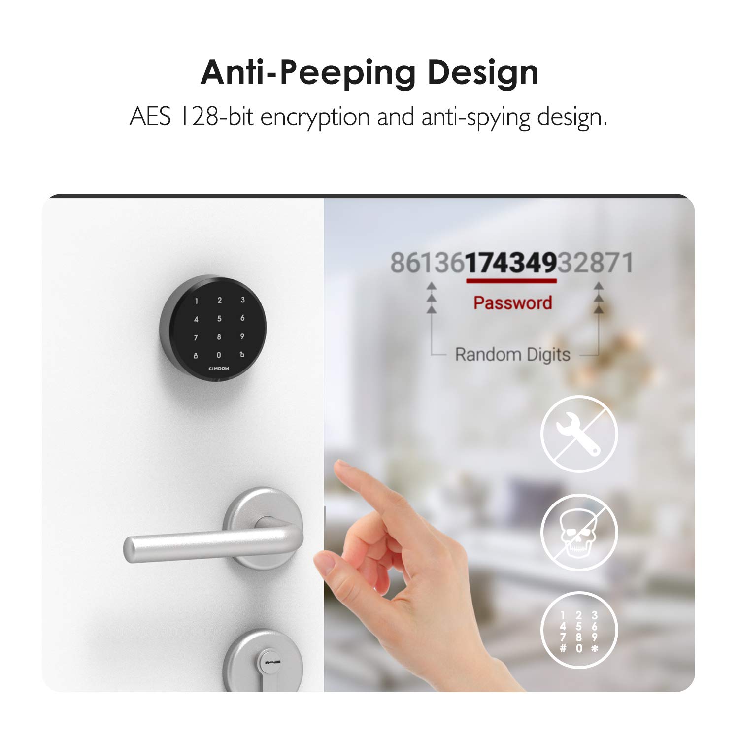 GIMDOW スマートロック　本体キーパッドセット Amazon.co.jp: GIMDOW スマートロック キーレスエントリードア