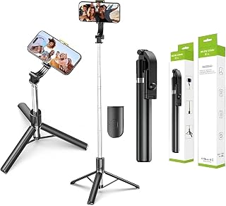 CEVRO R1-L Selfie Stick with Tripod Stand 67 Inch Long with 7-Section Stable Base, Bluetooth Remote | 3 in 1 Multifunction... Price In India