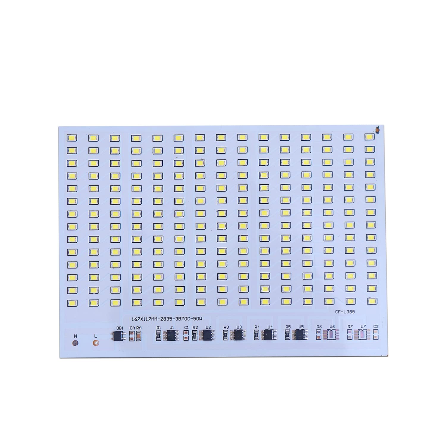 Electronic Spices 210 Smd Led 50w 167mm X 117mm 2835 Aluminum Base Plate Board for Flood Led Lights With Drive Onboard