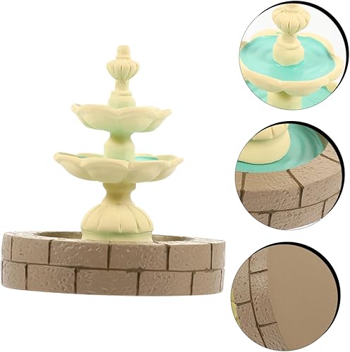 Miniatura 6 de ibasenice Fuente de agua modelo de fuente de agua de mesa, fuente de casa de muñecas, fuente de agua de jardín de hadas, accesorios de jardín,
