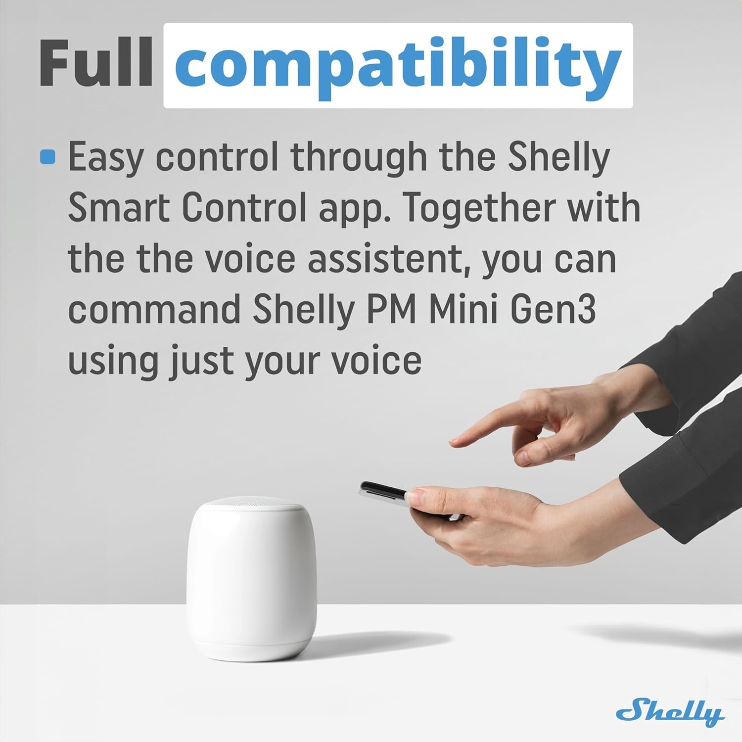 Shelly PM Mini Gen 3 | 4er Pack | Wlan & Bluetooth Smart Power Meter 1 Kanal 16 A | Hausautomation | Kompatibel mit Alexa und Google Home | iOS-Android-App | Kein Hub erforderlich