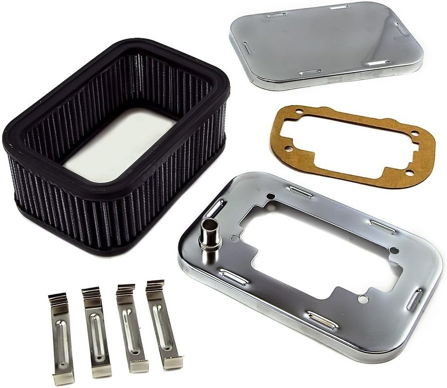 Omix-Ada Omix | 17704.04 | Conjunto del filtro de aire, estilo Weber | Referencia OE: 992173 | Compatible con Jeep CJ / Wrangler YJ 1972-1990