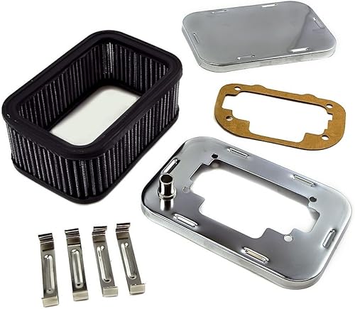 Omix-Ada Omix  17704.04  Conjunto del filtro de aire, estilo Weber  Referencia OE 992173  Compatible con Jeep CJ  Wrangler YJ 1972-1990