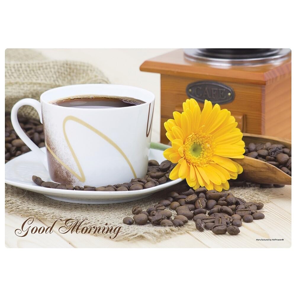 Hoffmaster 311118 mañana café mantel individual, 9 – 3/4 "x 14," impreso (Pack de 1000)