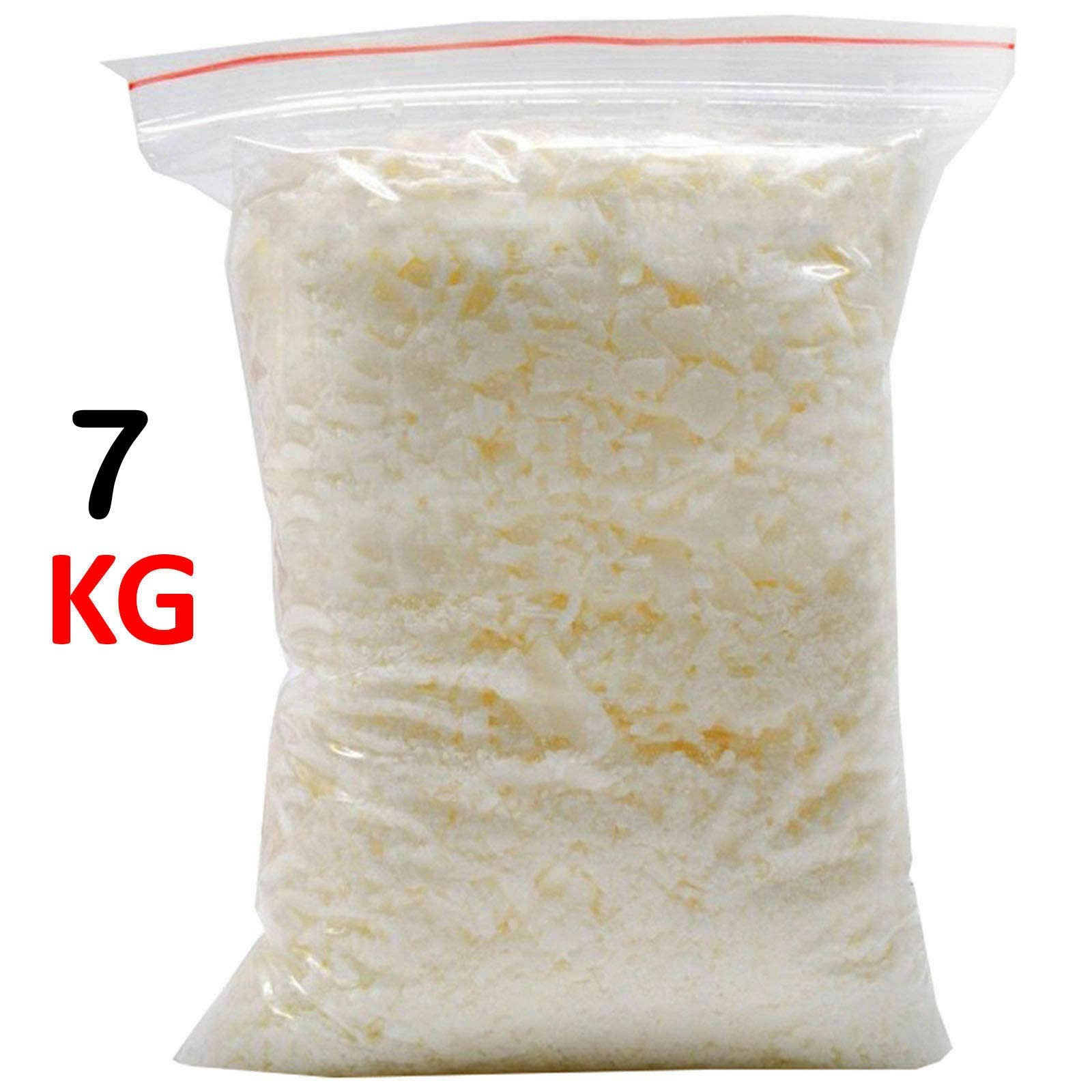 TAHA ® Soja woskowa 1 kg do 10 kg płatków SOYA 100% czysta świeca do palenia 5 kg bez sadzy naturalny wosk soja (7 kg wosku SOYA)