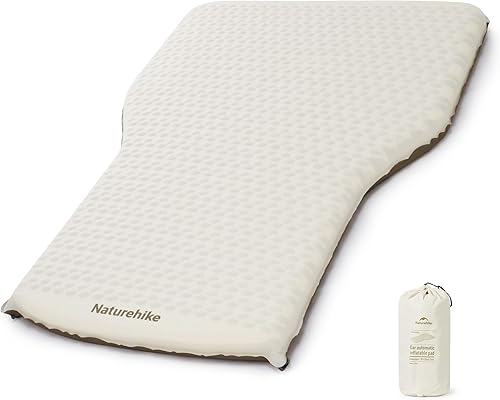 Naturehike Colchón de coche grueso de 2.56 pulgadas para campamento SUV, almohadilla de dormir autoinflable, colchón de aire de espuma viscoelástica