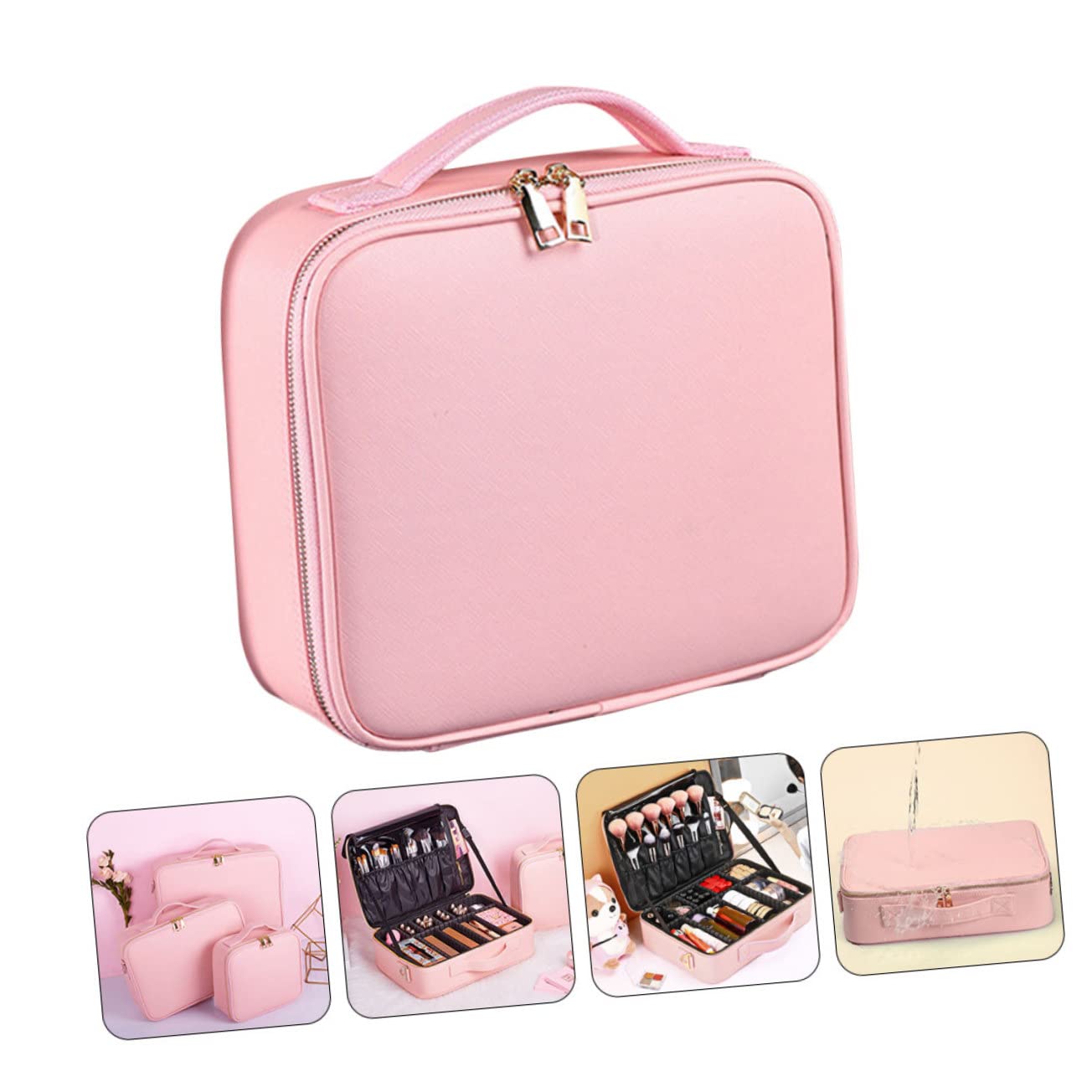 Bolsa Maquillaje Portátil Organizador Neceseres Estuche Cosméticos Premium