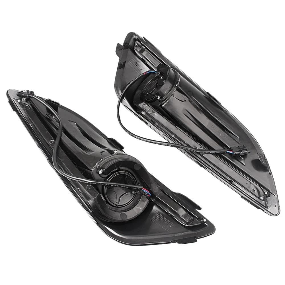 Luz Señal Giro Dinámica Para Ford Para Fiesta 2013 2014 2015 LED DRL Lámpara Circulación Diurna Para Automóvil Señales Giro Conjunto Luces Antiniebla