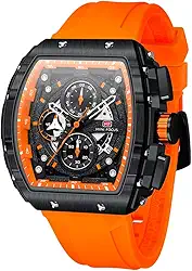 Mini Focus Relógio Masculino Moda Esporte Relógio (Cronógrafo/à Prova D'água/Luminoso/Calendário) Pulseira de Silicone Quartzo Relógios de Pulso Masculinos