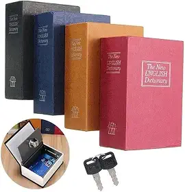 Cofre Camuflado Formato Livro Porta Joias 2 chaves