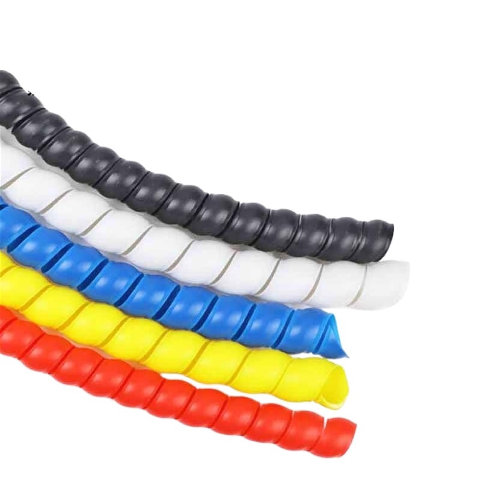 Guaina avvolgicavo a spirale 8-20mm multicolore 2 metri(Gray,20mm inside diameter)