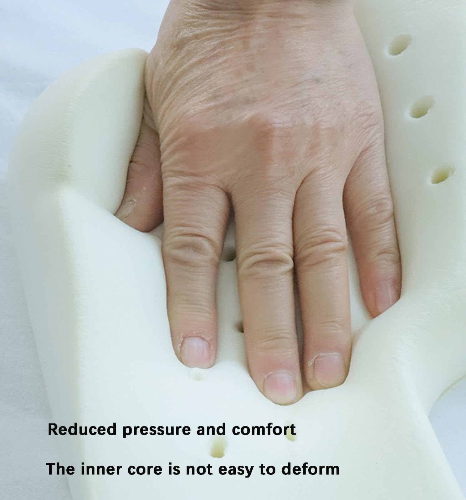 BLUEZY Cojin Antiescaras, Colchón Antiescaras, Cojín Anti Decúbito para Glúteos con Agujero Rebote Lento para Estar Postrado En Cama Y Sentado Durante Largos Periodos De Tiempo