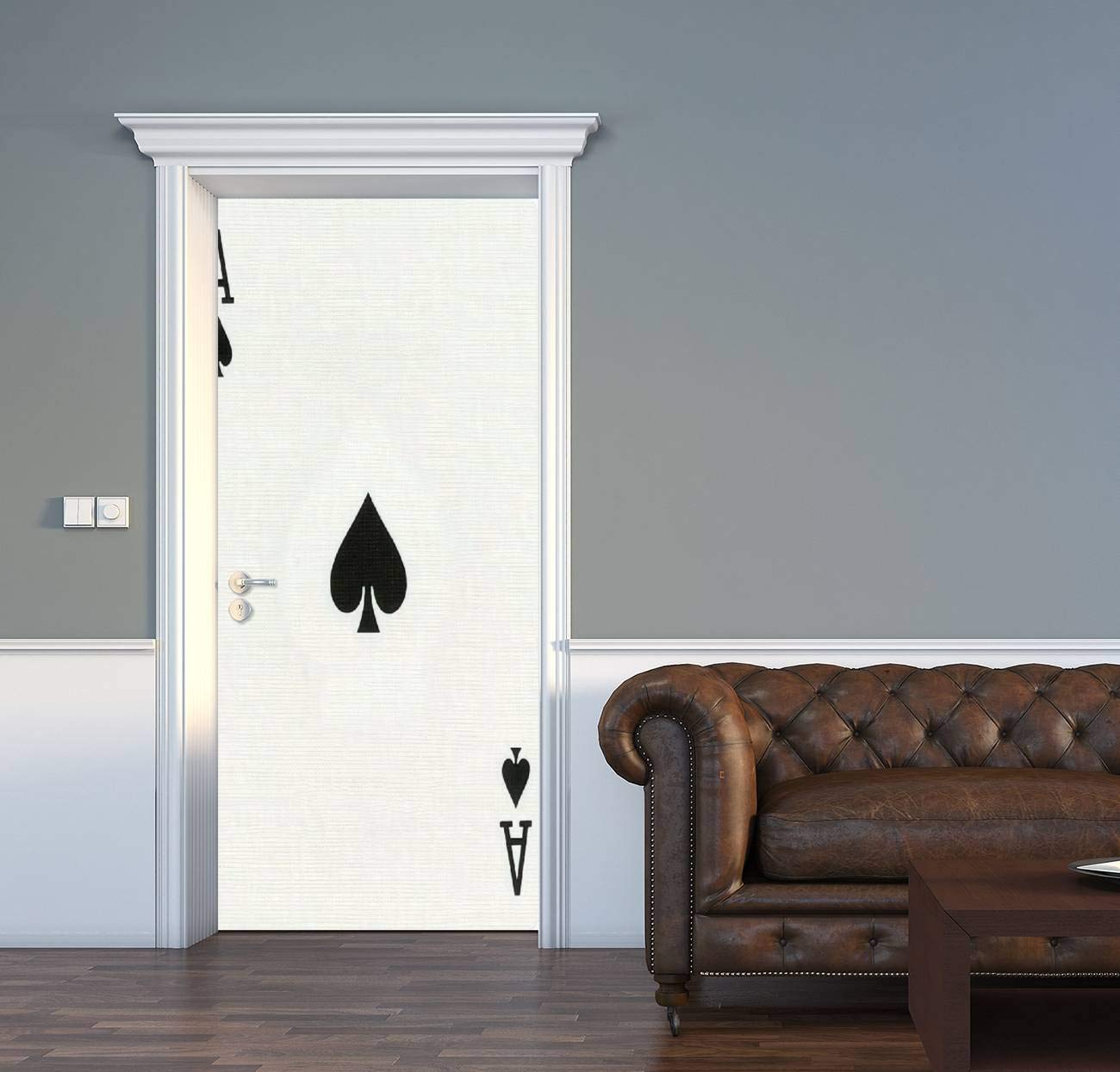 Amazon.com: AceChic Door Decal Playing Card ace of Spades Playing Cards 3D  Door Sticker Removable Self Adhesive Vintage Wall Decal Mural Wallpaper for  Home Decor 30.3" W x 78.7" H : Tools
