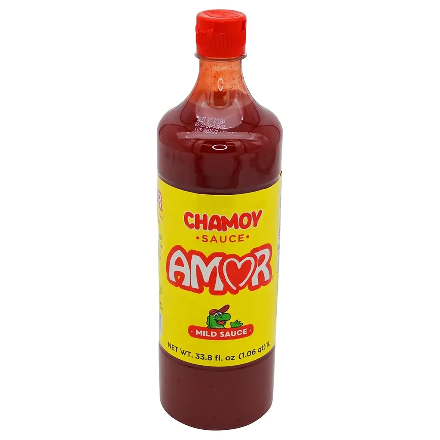 Amor Chamoy Sauce 33 oz – Sweet, Spicy & Tangy Mexican Fruit Sauce for Snacks & Treats – Pack of 12