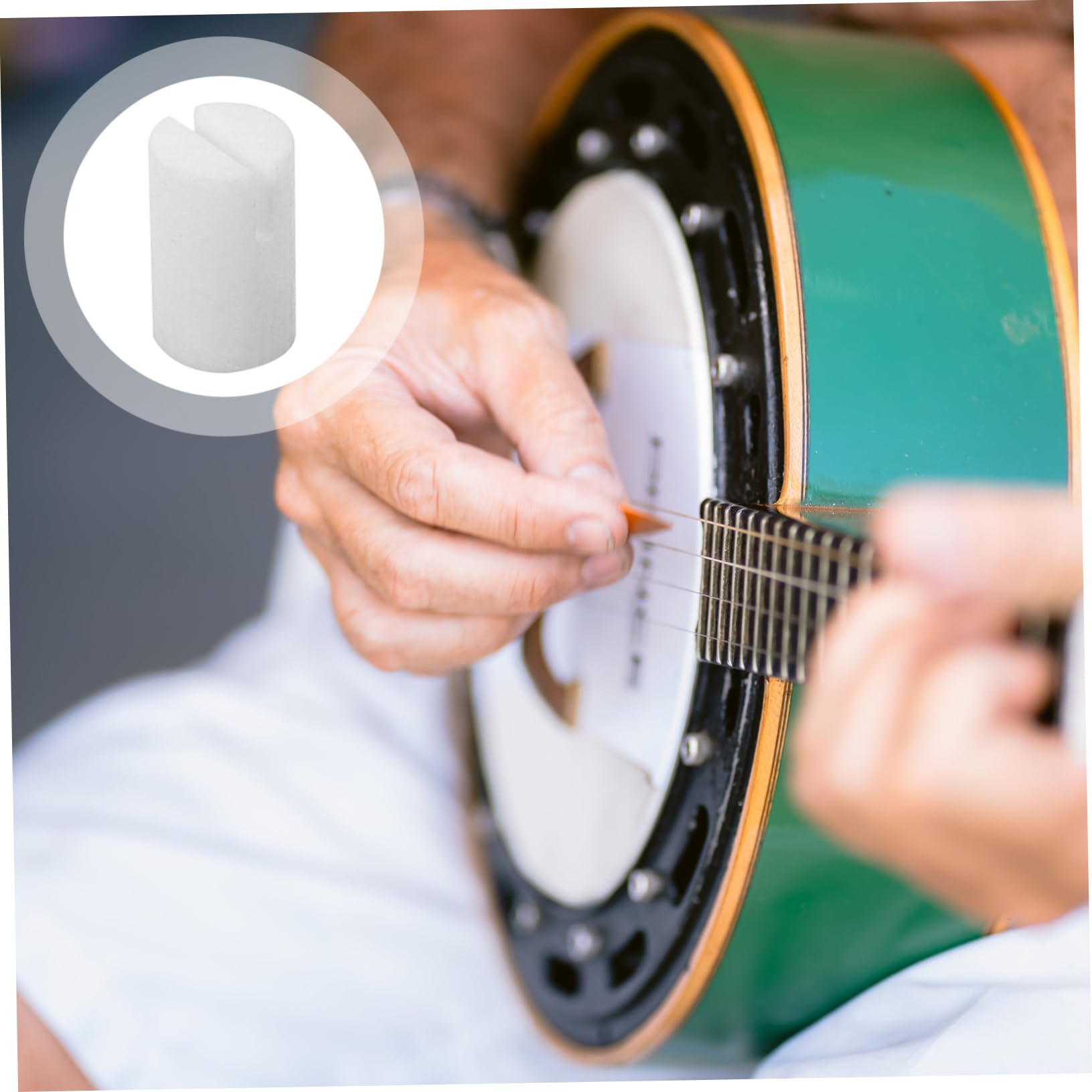 Toyvian 20stücke Banjo Saiten Knochen-nüsse Rindknochen Langlebige Ersatzteile Für Bessere Klangqualität Für Banjo-spieler Und Enthusiasten