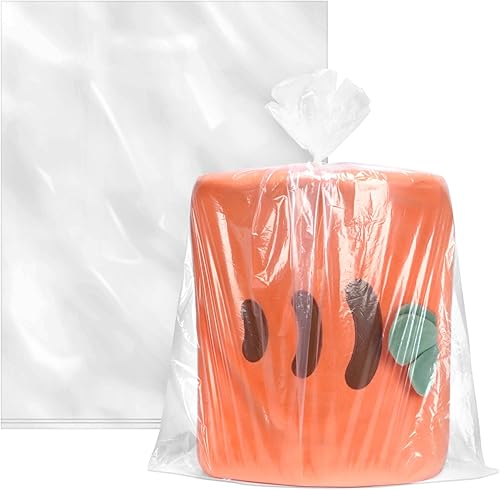 WFPLUS Paquete de 100 bolsas planas de plástico transparente de 18 x 24 pulgadas bolsas de mercancĂa de ropa para alimentos pan masa embalaje de WFPLUS Paquete de 100 bolsas planas de plástico transparente de 18 x 24 pulgadas bolsas de mercancĂa de ropa para alimentos pan masa embalaje de