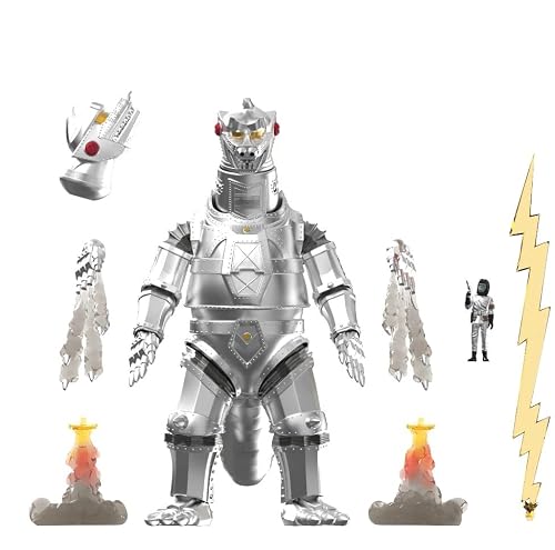 Super7 ULTIMATES! Toho Mechagodzilla '74-8" Toho Godzilla Action Figure with Accessories - Classic Movie Collectibles and Retro Toys