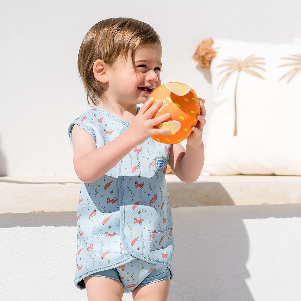 Splash About Wrap One Piece Swimsuit, Playful Otters, 6-18 Miesięcy Unisex Baby