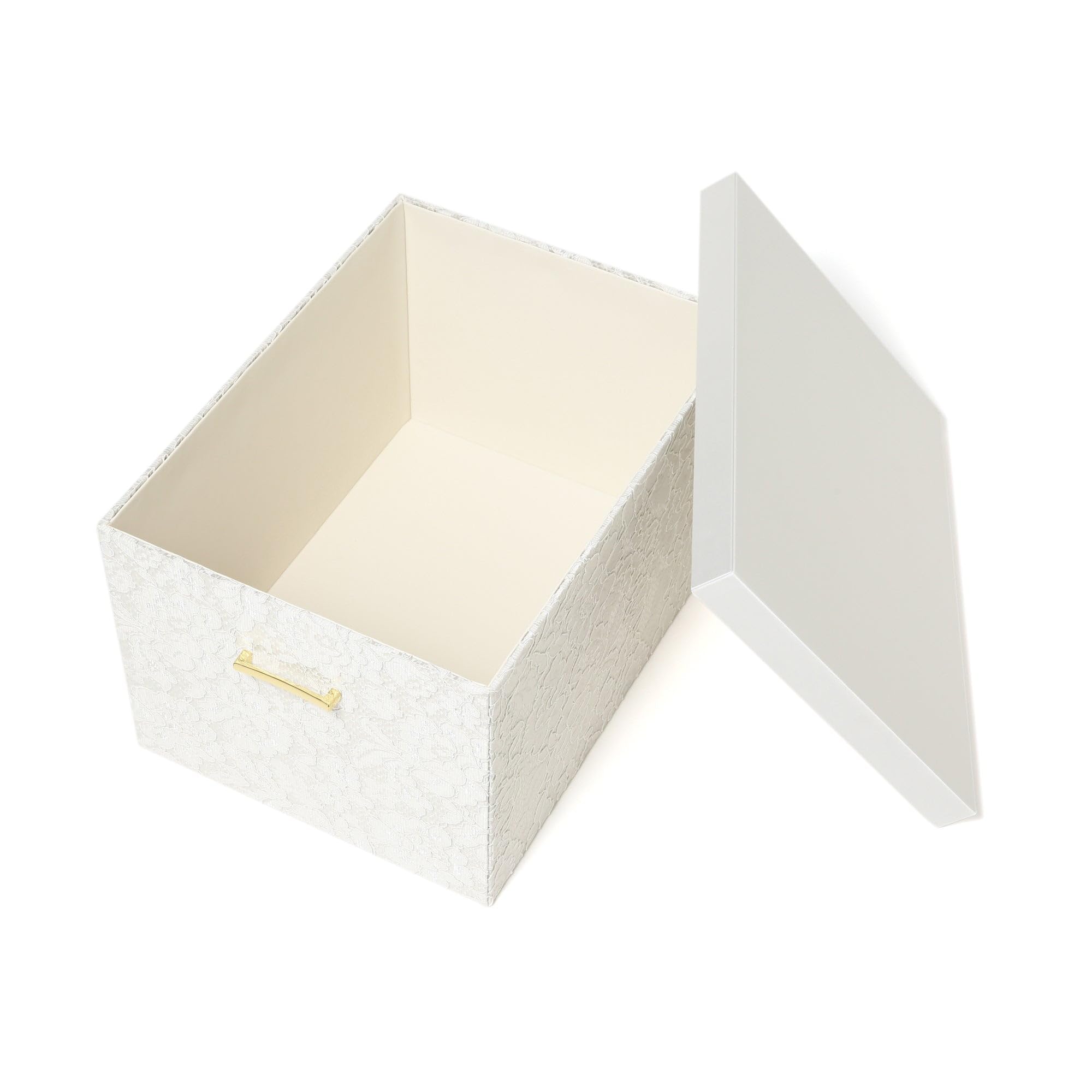 Amazon｜Francfranc フランフラン レース 大型ボックス S アイボリー